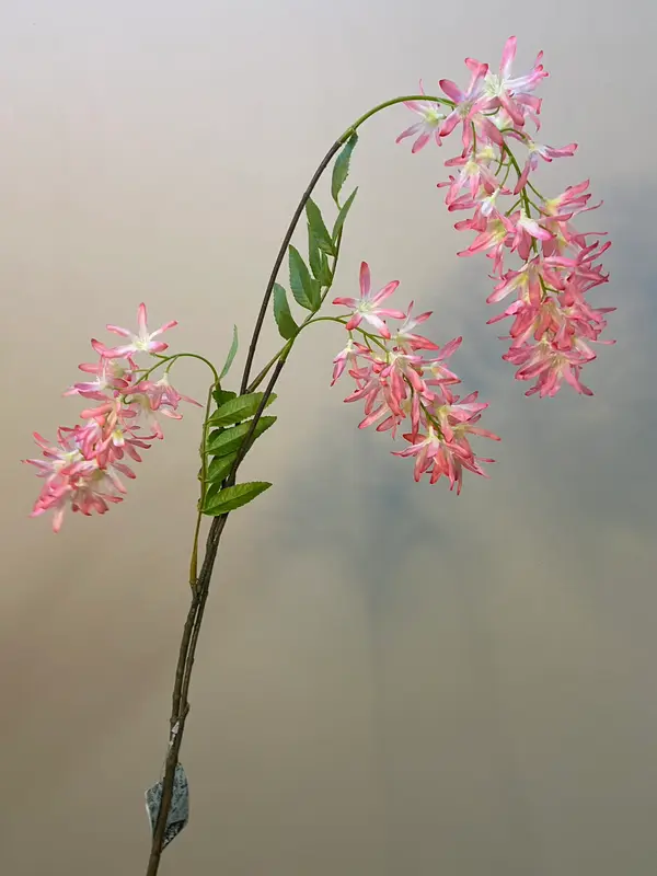 Kunstbloem Spring flower spray pink