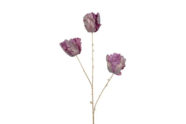 Kunstbloem Tulip x3 Vivaldi paars-L5B14H85CM