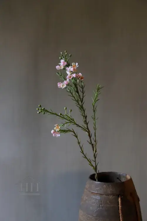 Kunstbloem wax flower 71 cm licht roze