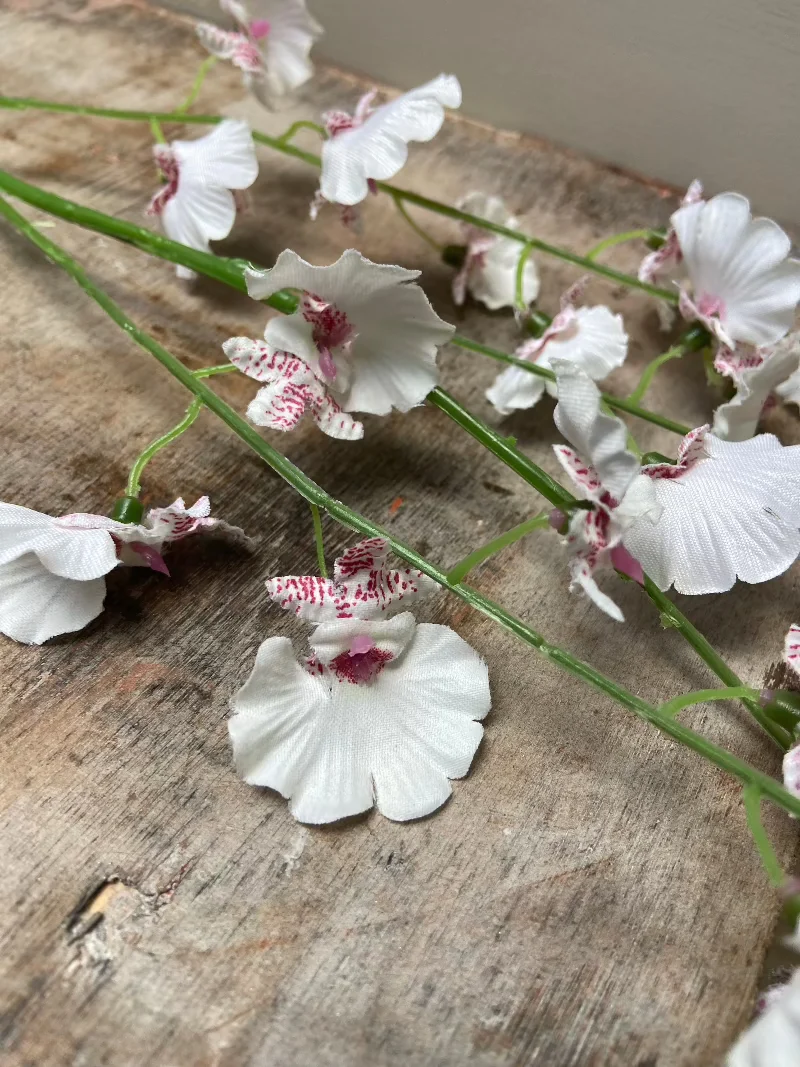 Kunstbloem wilde orchidee | wit