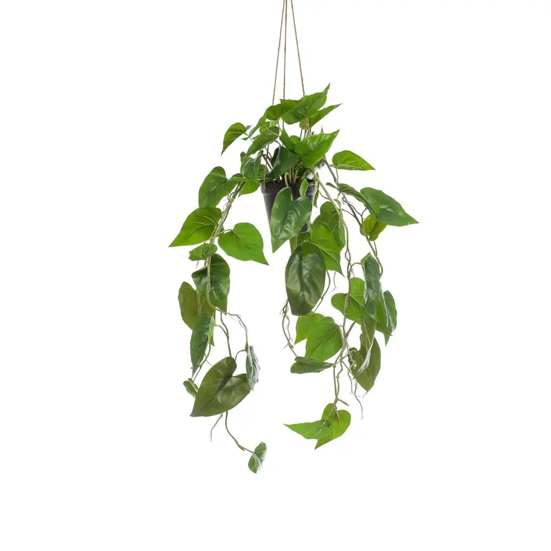Kunstplant Philodendron 80 cm - Hangplant Groen