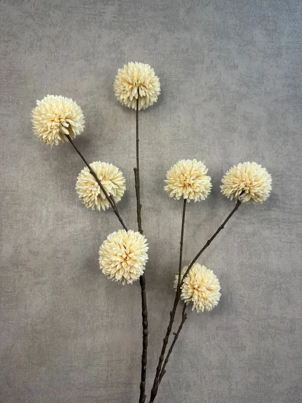 Kunsttak Pompom | Crème