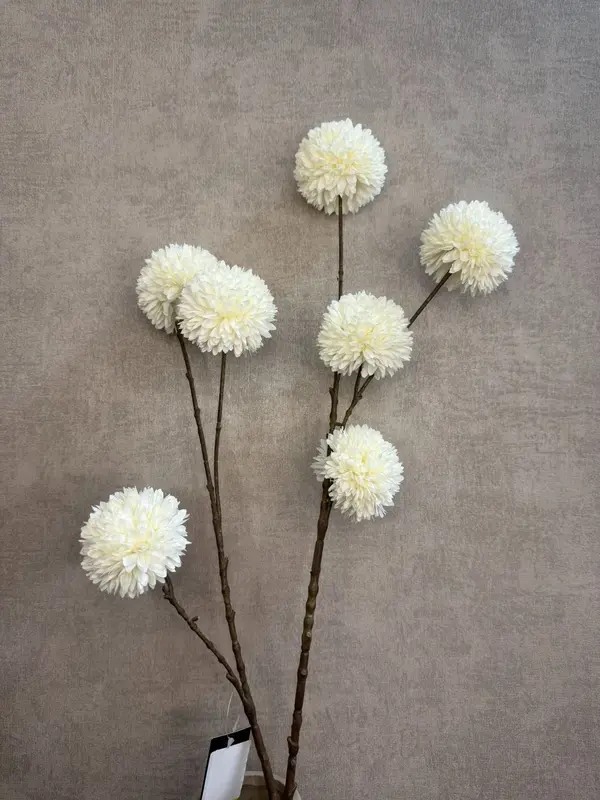 Kunsttak Pompom | Wit