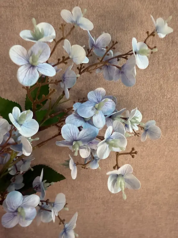 Kunsttak Wild rose blauw