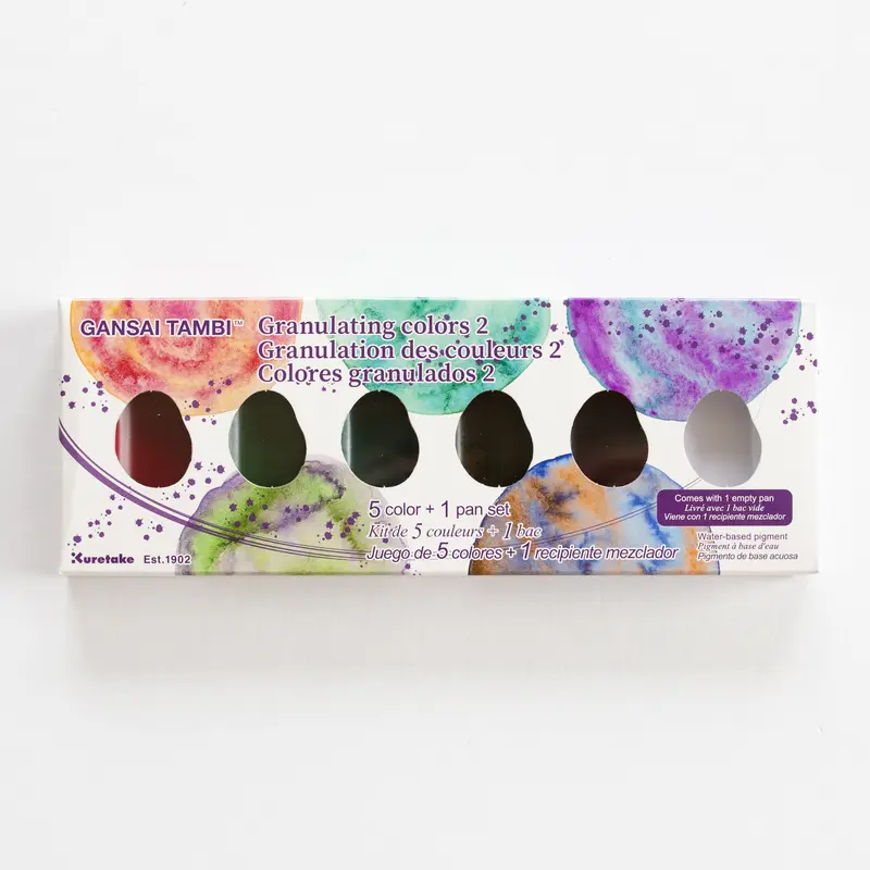 Kuretake Gansai Tambi Granulating colors 2