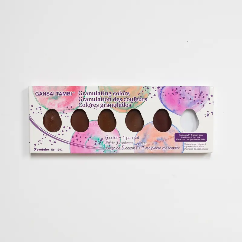 Kuretake Gansai Tambi Granulating set 5