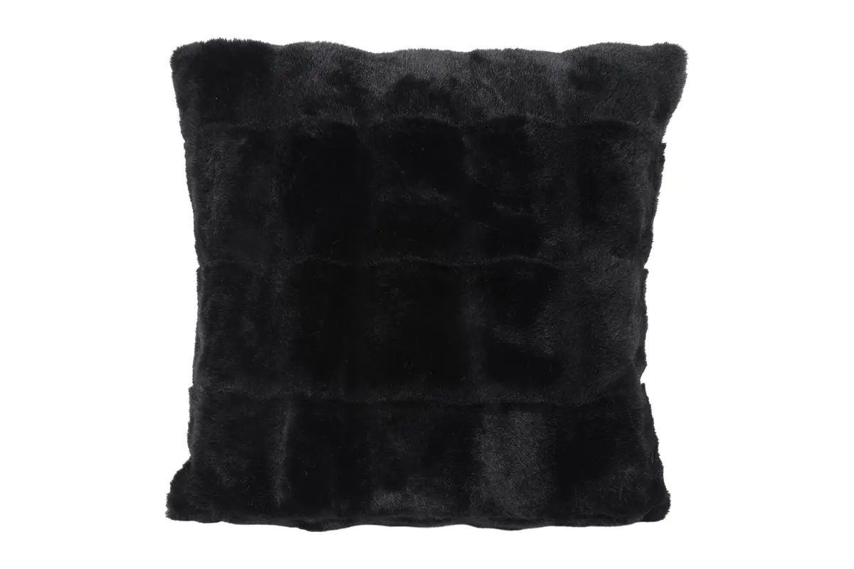 Kussen Imitatiebont Cosy Eloise zwart