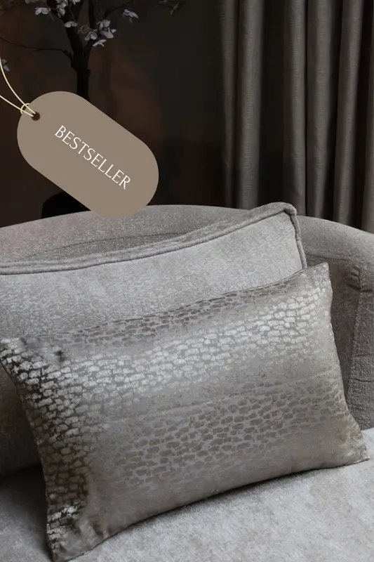 KUSSENHOES LUXE | CHAMPAGNE | 2 FORMATEN