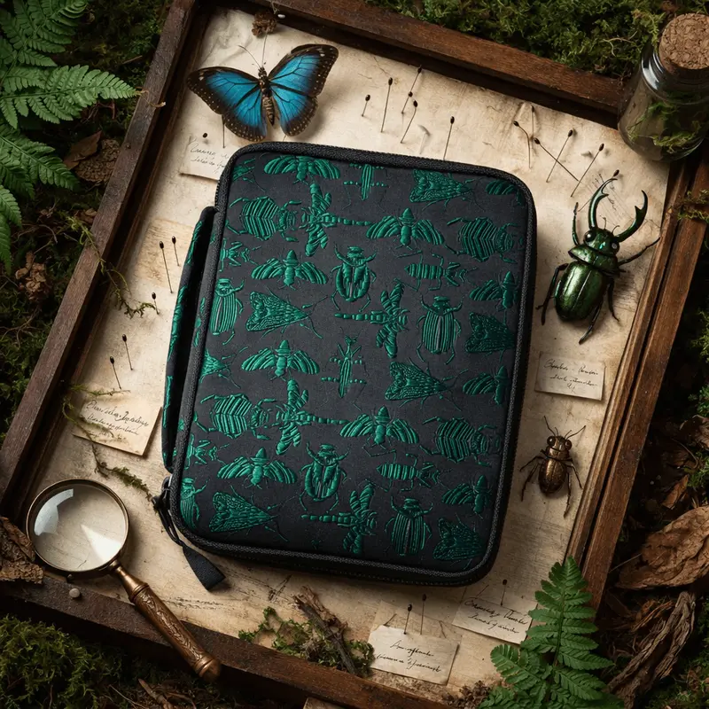 Kyokuhaku pen case for 10 pens Cabinet of Curiosities