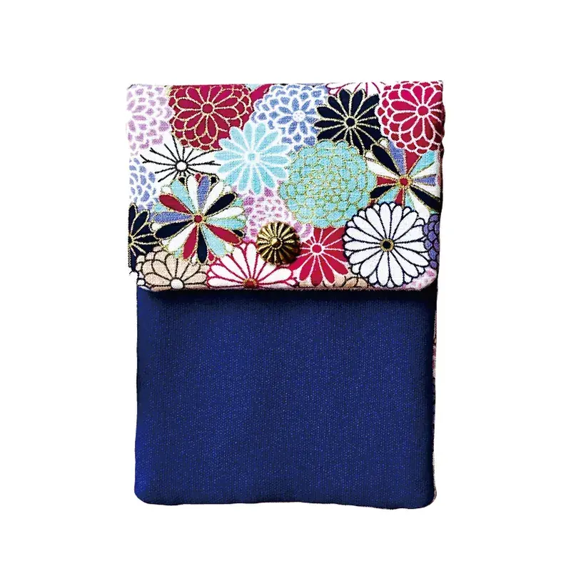 Kyokuhaku Pen Pouch flap case for 4 pens Dahlia