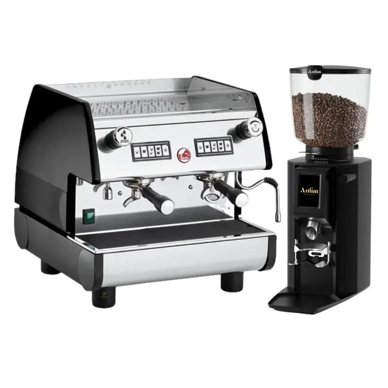 La pavoni Espressomachine 2 pistons + koffiemolen