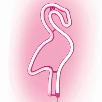 Lamp flamingo neon roze