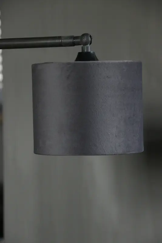 Lampenkap fluweel gris-t 151512 Aura Peeperkorn
