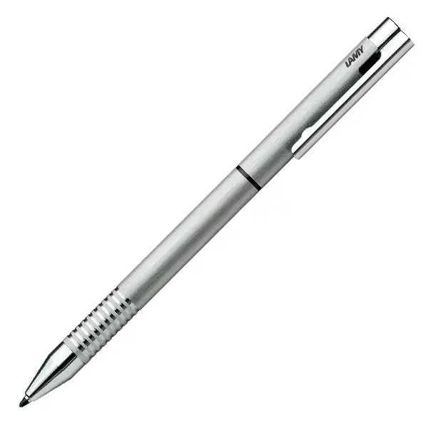 Lamy Logo Twin pen brushed steel
