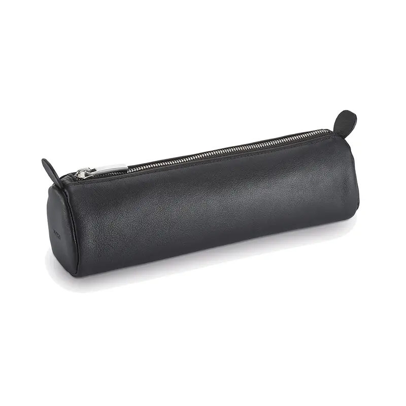 Lamy rond kalfslederen etui met rits