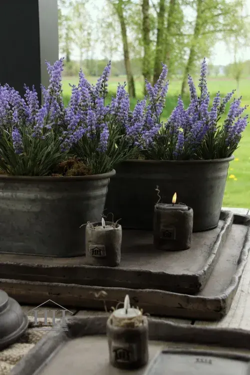 Lavendel kunstplant paars - 35 cm - UV-bestendig