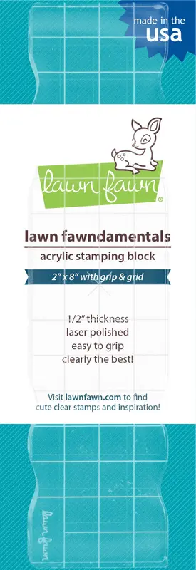 Lawn Fawn - 2"x8" Grip Block With Grid