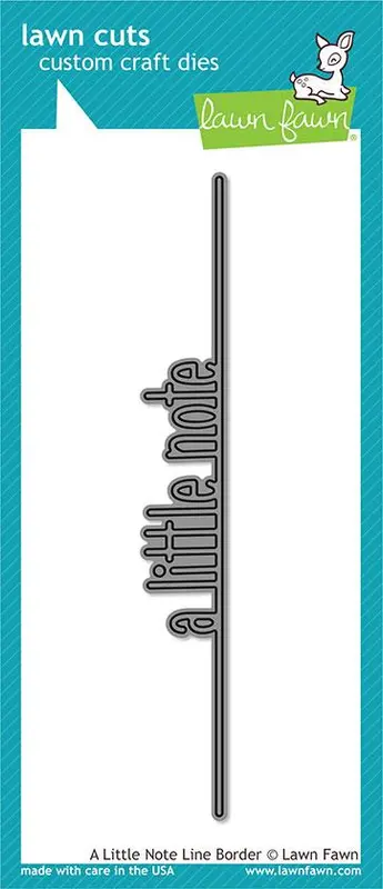 Lawn Fawn - a Little Note Line Border