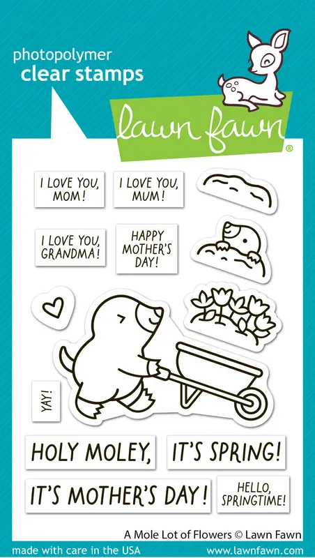 Lawn Fawn - A Mole Lot Of Flowers