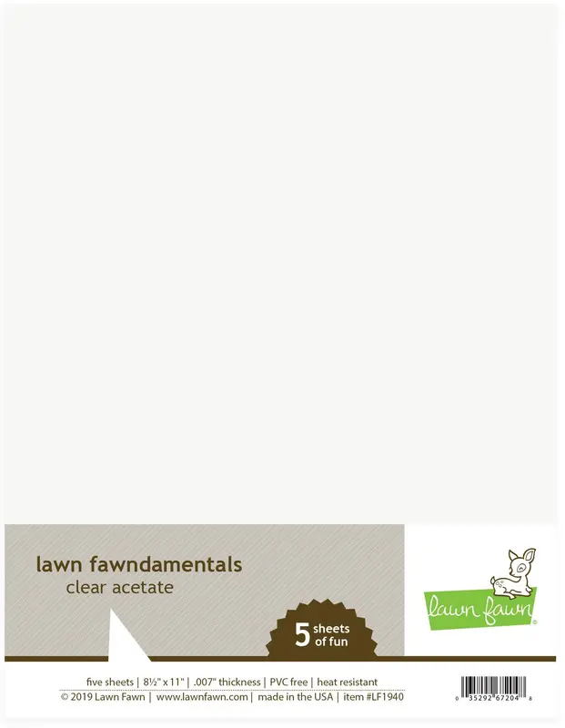 Lawn Fawn - Acetate Heat Resistant