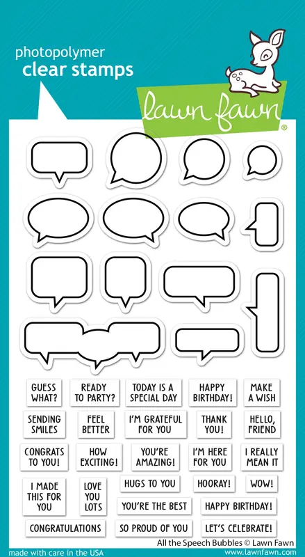 Lawn Fawn - All The Speech Bubbles