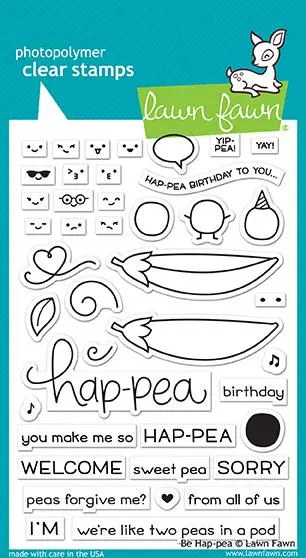 Lawn Fawn - Be Hap-Pea