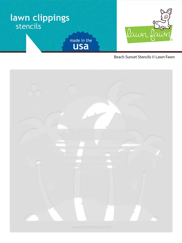 Lawn Fawn - Beach Sunset Stencils (2pcs)