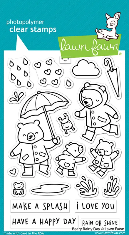 Lawn Fawn - Beary Rainy Day
