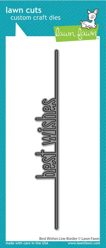 Lawn Fawn - Best Wishes Line Border