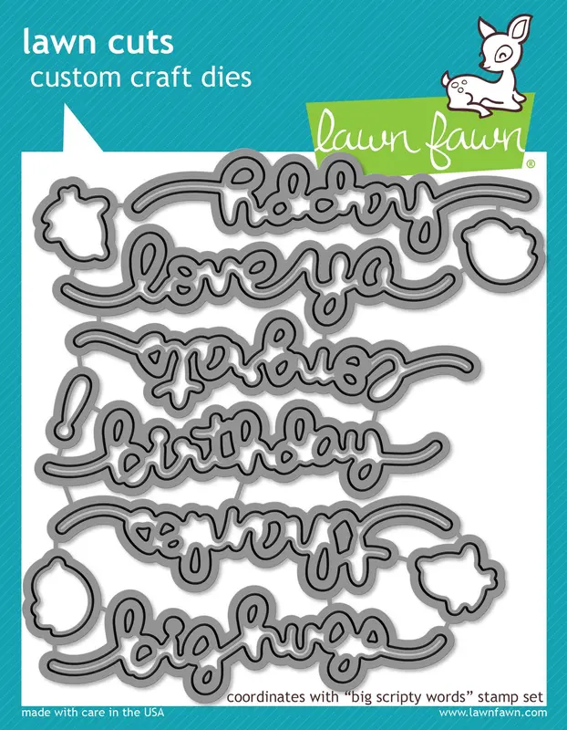 Lawn Fawn - Big Scripty Words Lawn-Cuts