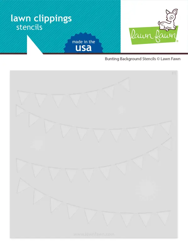 Lawn Fawn - Bunting Background Stencils (2pcs)