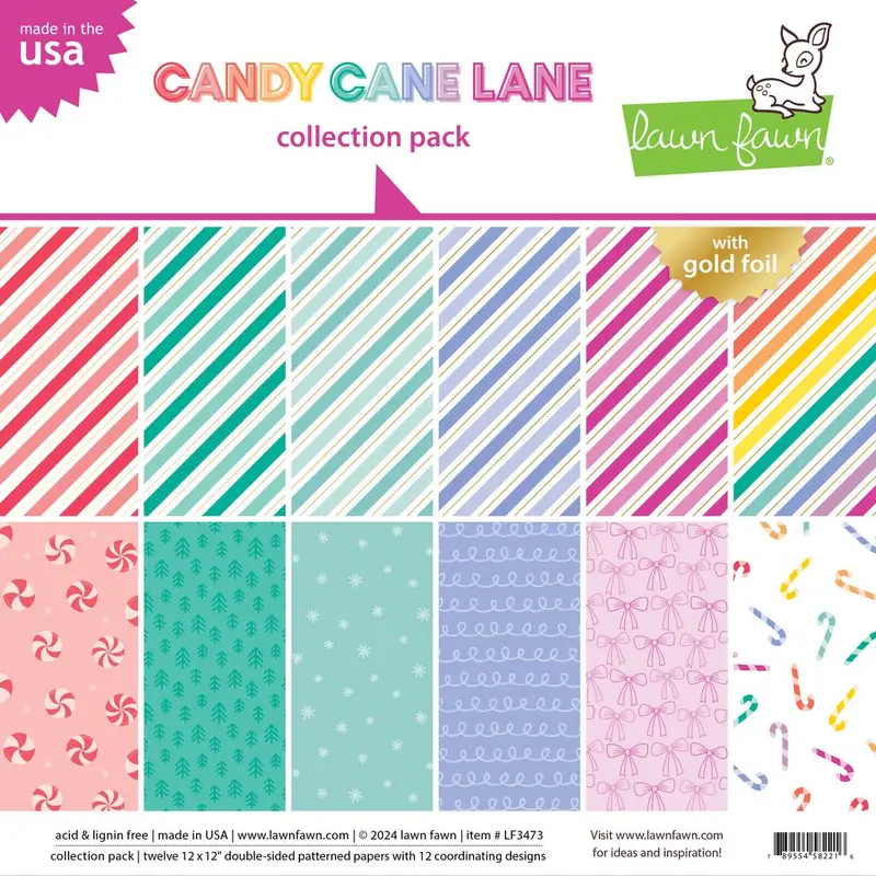 Lawn Fawn - Candy Cane Lane - Collection Pack 12x12"