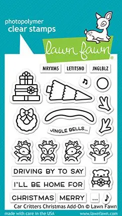 Lawn Fawn - Car Critters Christmas Add-On