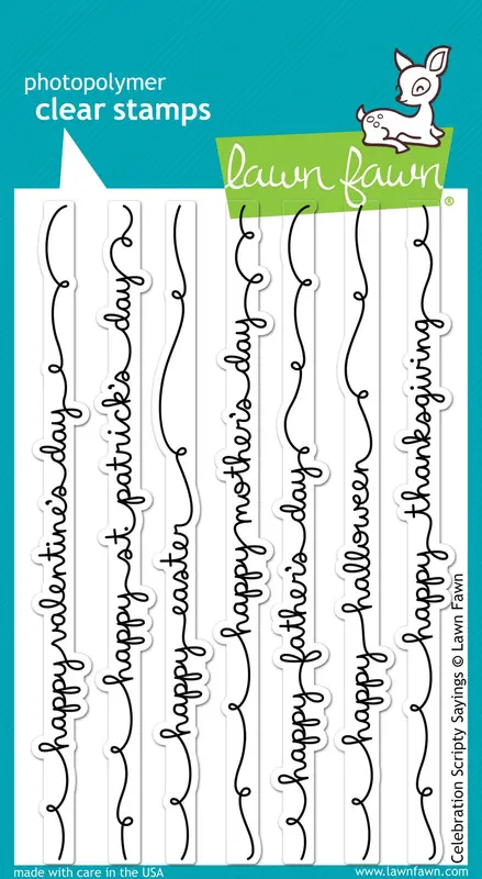 Lawn Fawn - Celebration Scripty Sayings