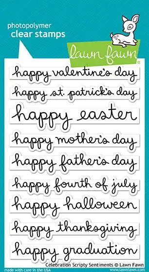 Lawn Fawn - Celebration Scripty Sentiments