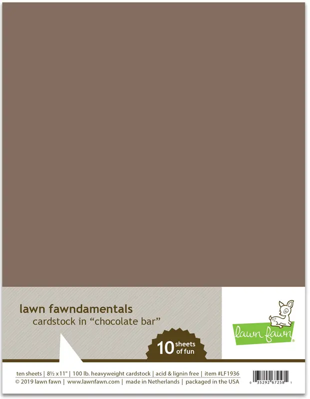 Lawn Fawn - Chocolate Bar Cardstock