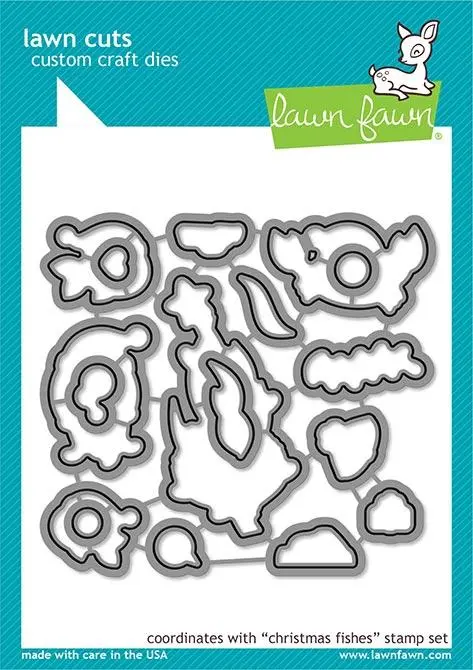Lawn Fawn - Christmas Fishes - Lawn Cuts