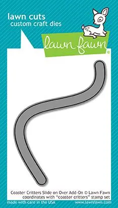 Lawn Fawn - Coaster Critters Slide On Over Add-On