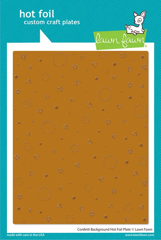 Lawn Fawn - Confetti Background Hot Foil Plate