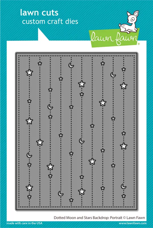 Lawn Fawn - Dotted Moon And Stars Backdrop