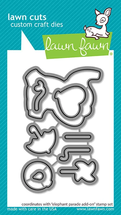 Lawn Fawn - Elephant Parade Add-On - Lawn Cuts