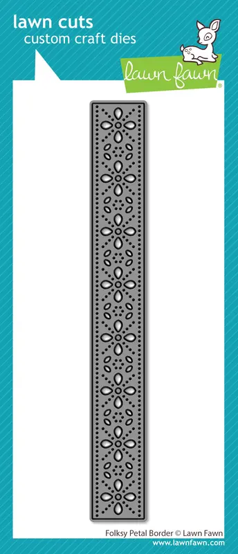 Lawn Fawn - Folksy Petal Border