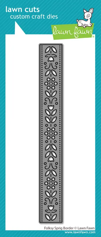 Lawn Fawn - Folksy Sprig Border