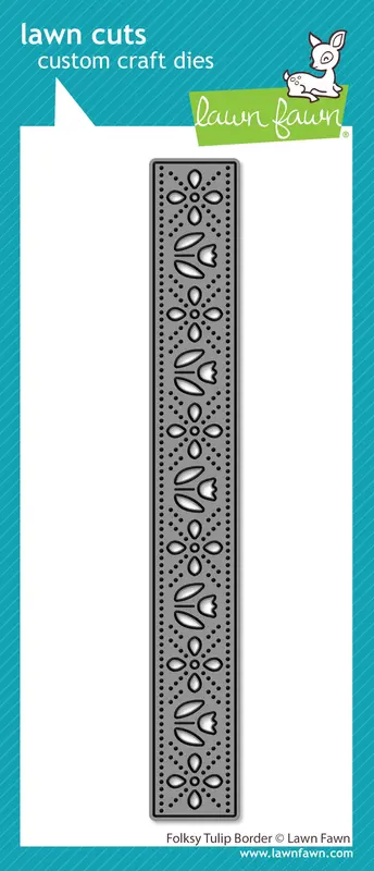 Lawn Fawn - Folksy Tulip Border