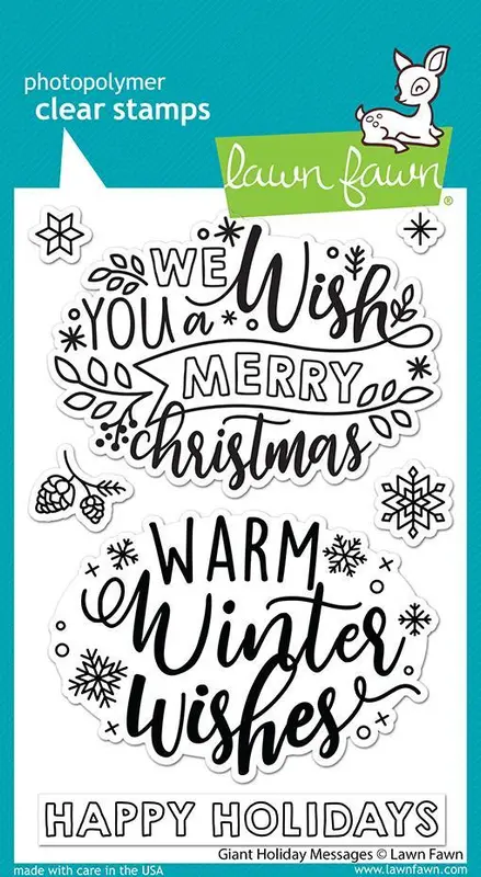 Lawn Fawn - Giant Holiday Messages