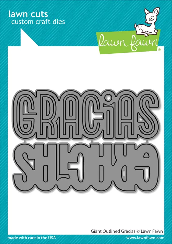 Lawn Fawn - Giant Outlined Gracias