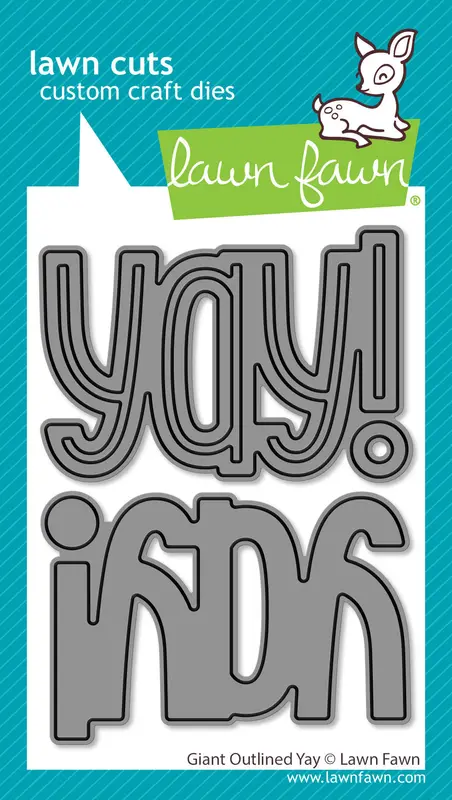 Lawn Fawn - Giant Outlined Yay