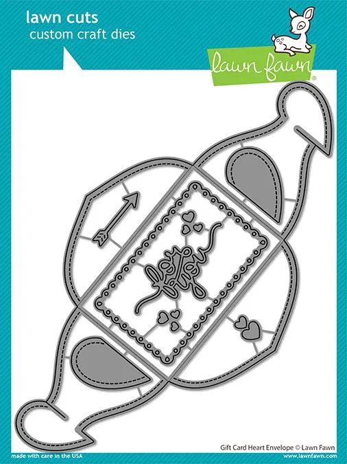 Lawn Fawn - Gift Card Heart Envelope
