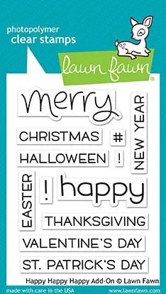Lawn Fawn - Happy Happy Happy Add-On