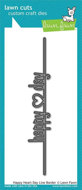 Lawn Fawn - Happy Heart Day Line Border